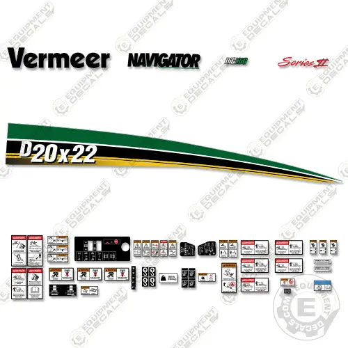 Fits Vermeer D 20 X 22 Directional Boring Machine Decal Kit 1