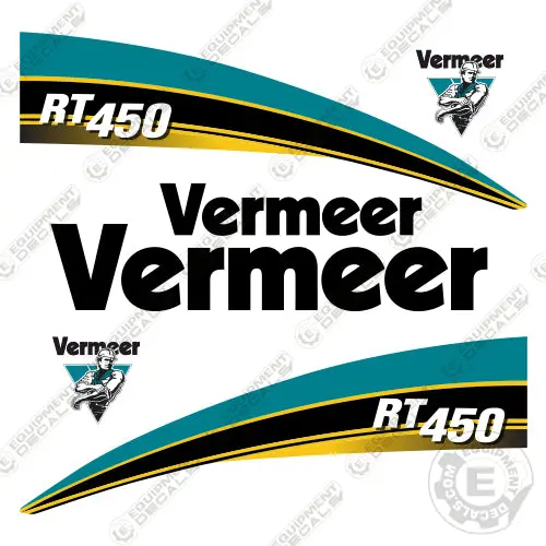 Fits Vermeer Rt 450 Trencher Decal Kit 1