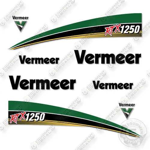 Fits Vermeer Rtx1250 Decal Kit Tractor 1