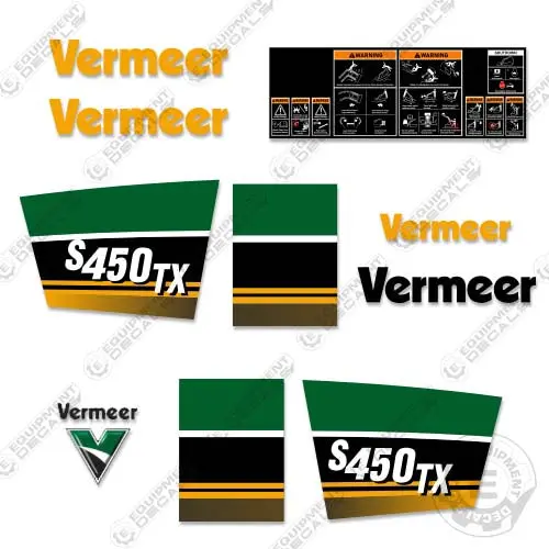Fits Vermeer S450tx Decal Kit Mini Skid Steer 1