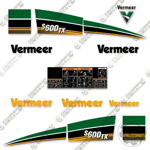 Fits Vermeer S600tx Decal Kit Mini Excavator 1