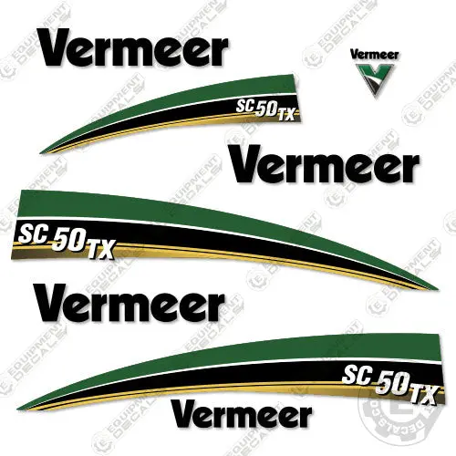 Fits Vermeer Sc50tx Stump Grinder Decal Kit 1
