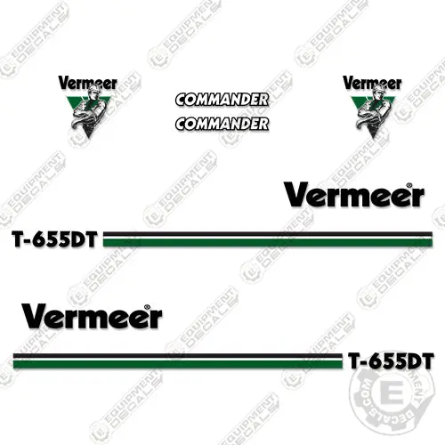 Fits Vermeer T-655Dt Track Trencher Decal Kit 1