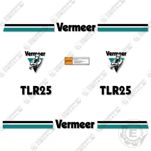 Fits Vermeer Tlr 25 Trailer Decal Kit 1