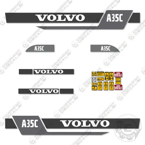Fits Volvo A35c Decal Kit Articulated Dump Truck 1