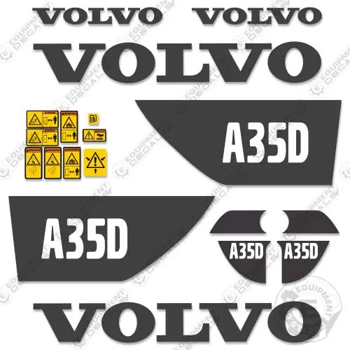 Fits Volvo A35d Decal Kit Articulated Dump Truck 1