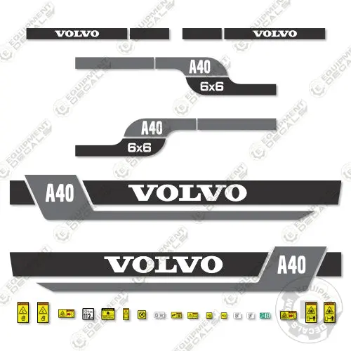 Fits Volvo A40 Decal Kit Articulated Dump Truck 1