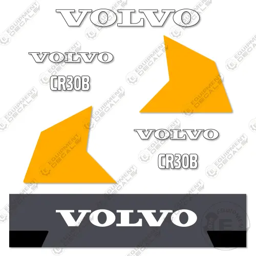 Fits Volvo Cr30b Decal Kit Soil Compactor Roller 1