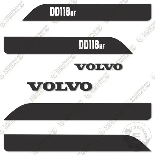 Fits Volvo Dd118hf Decal Kit Asphalt Roller 1