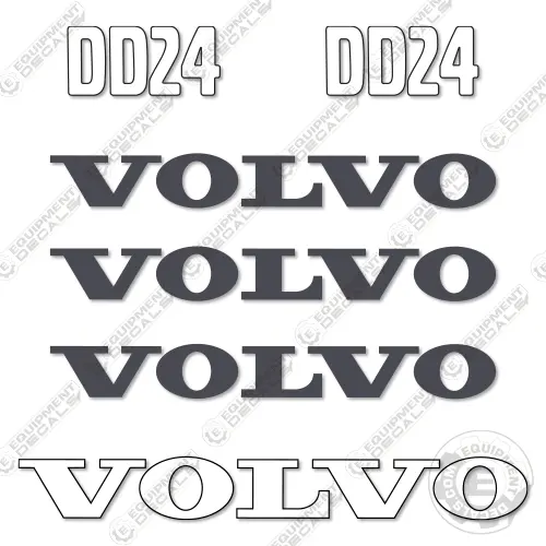 Fits Volvo Dd24 Decal Kit Soil Compactor Roller 1