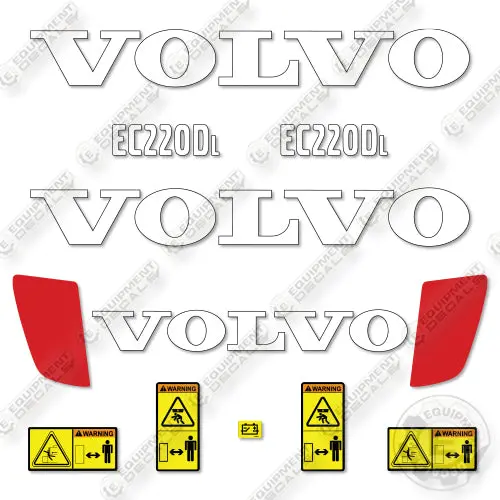 Fits Volvo Ec220dl Decal Kit Hydraulic Excavator 1