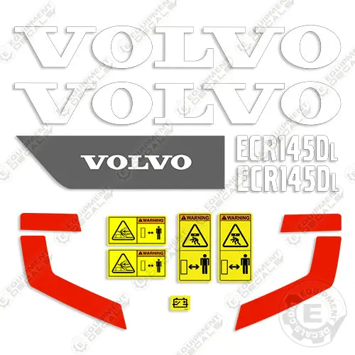 Fits Volvo Ecr145dl Decal Kit Excavator 1