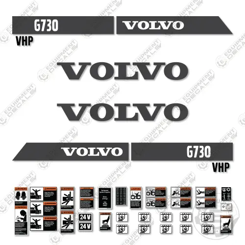 Fits Volvo G730 Vhp Decal Kit Motor Grader 1