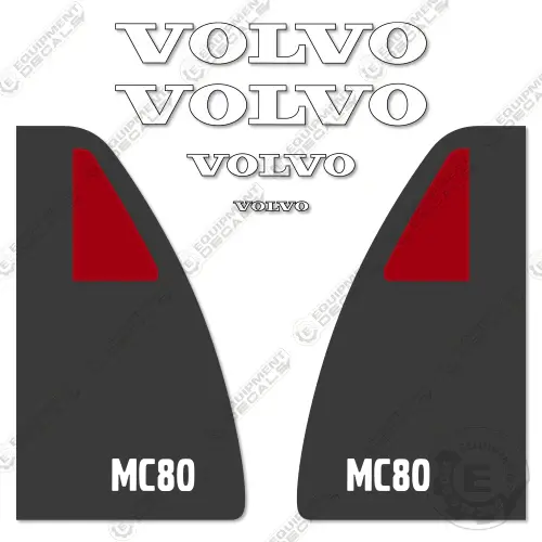 Fits Volvo Mc80 Decal Kit Skid Steer 1