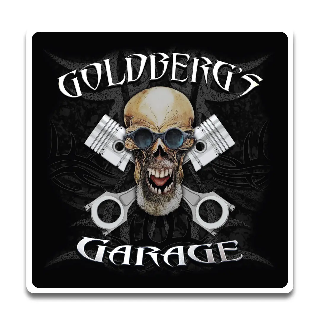 Gg Skull And Pistons Sticker 1