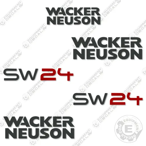 Fits Wacker Neuson Sw24 Decal Kit Skid Steer 1