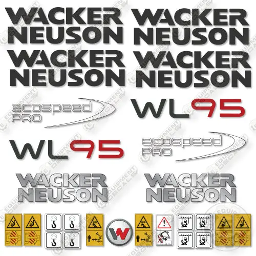 Fits Wacker Neuson Wl95 Decal Kit Wheel Loader 1