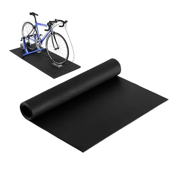 Bpw Indoor Trainer Floor Mat Pvc 195Cm X 90Cm Black 1