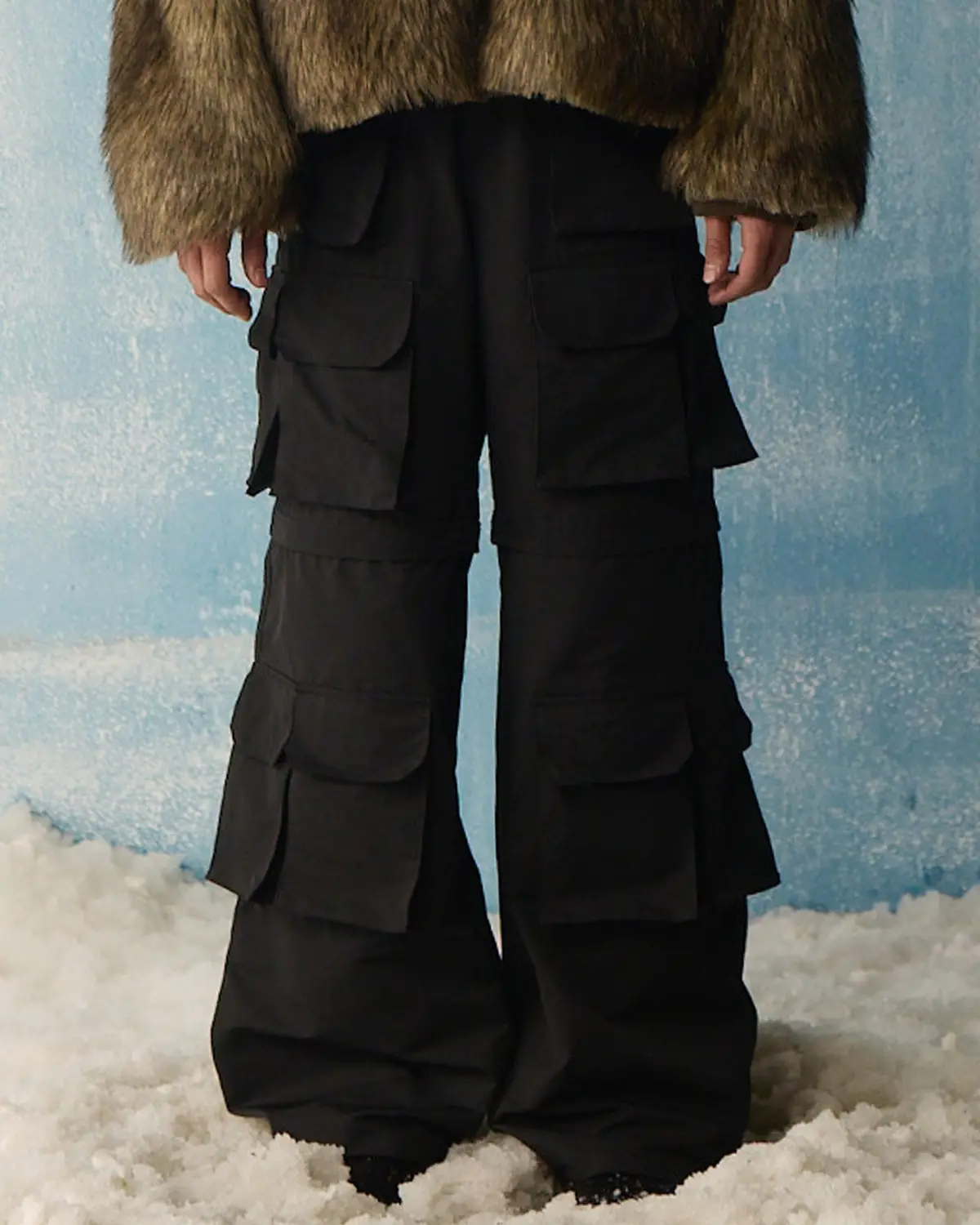 Black Ripstop Cargos 1