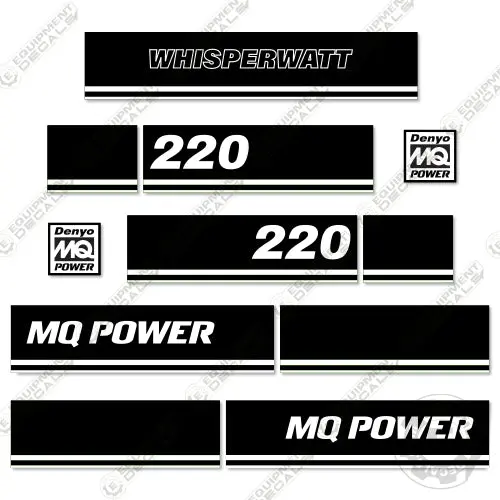 Fits Multiquip Whisperwatt 220 Decal Kit Generator 1