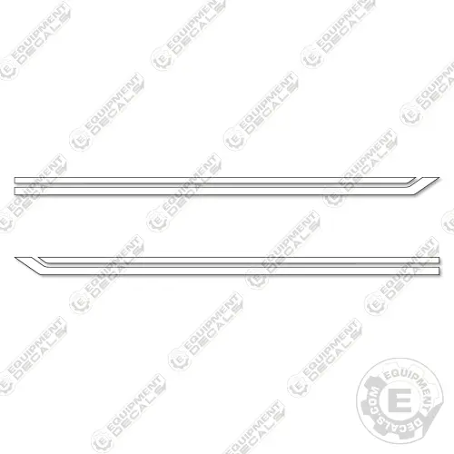 Fits Winnebago Horizon Side Stripe Decal Kit Rv - 8Ft Stripe Set - Custom White! 1