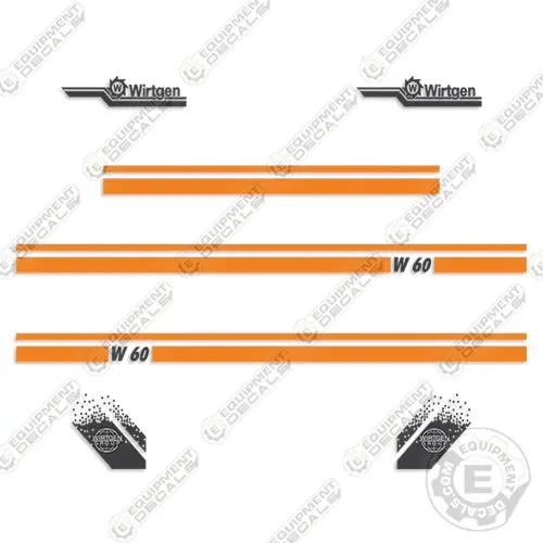 Wirtgen W60 Decal Kit Cold Milling 1