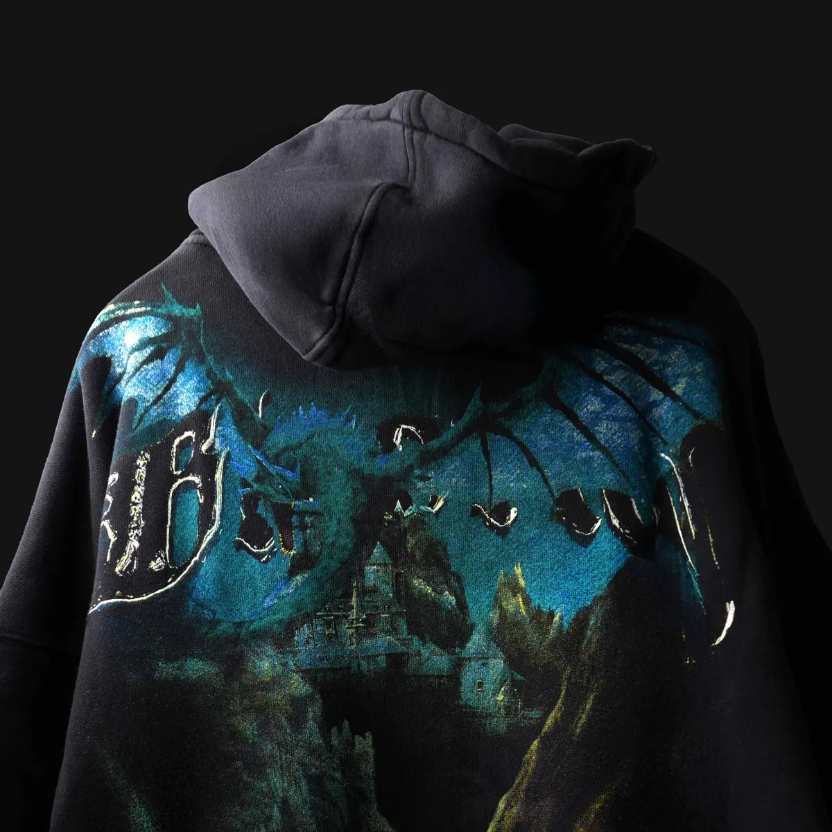 Black Wrath Wings Hoodie 1