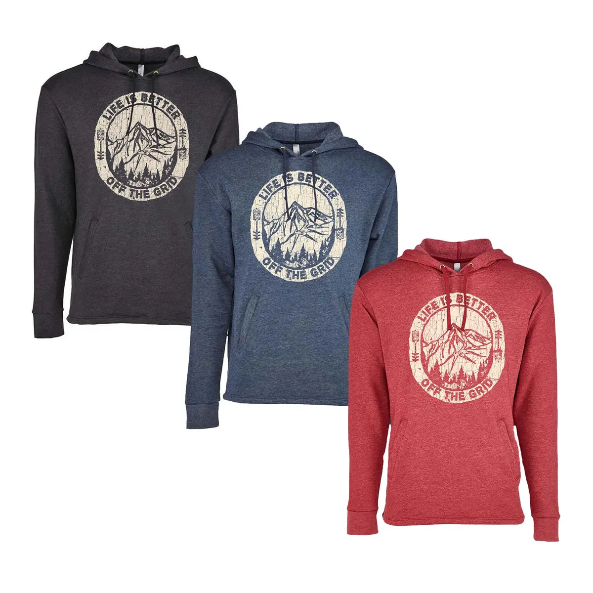 Life Is Better Off The Grid Hoodies 1