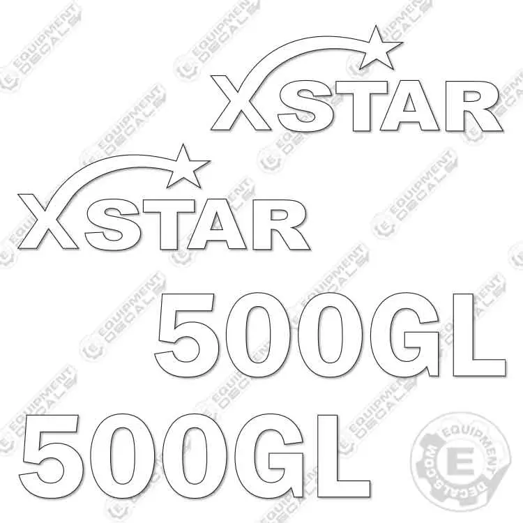 Fits Xstar 500Gl Trailer Decal Kit 1