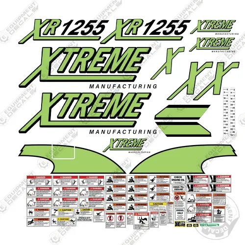Fits Xtreme Xr1255 Decal Kit Telehandler 1