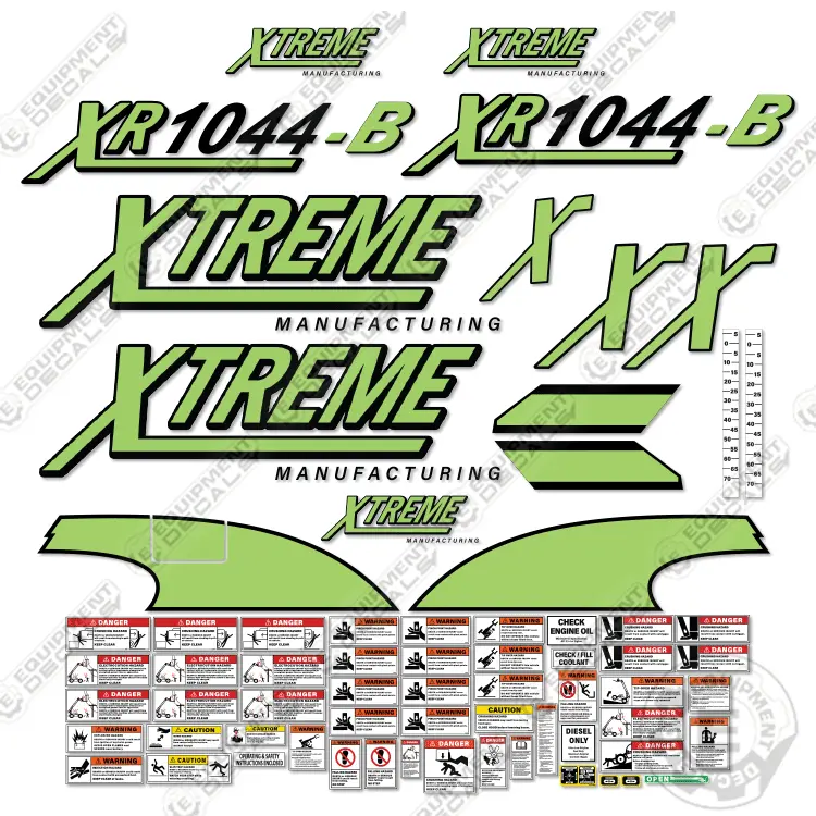 Fits Xtreme Xr1044-B Decal Kit Telehandler 1