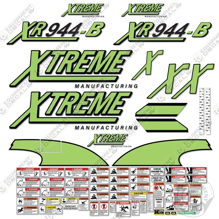 Fits Xtreme Xr944-B Decal Kit Telehandler 1