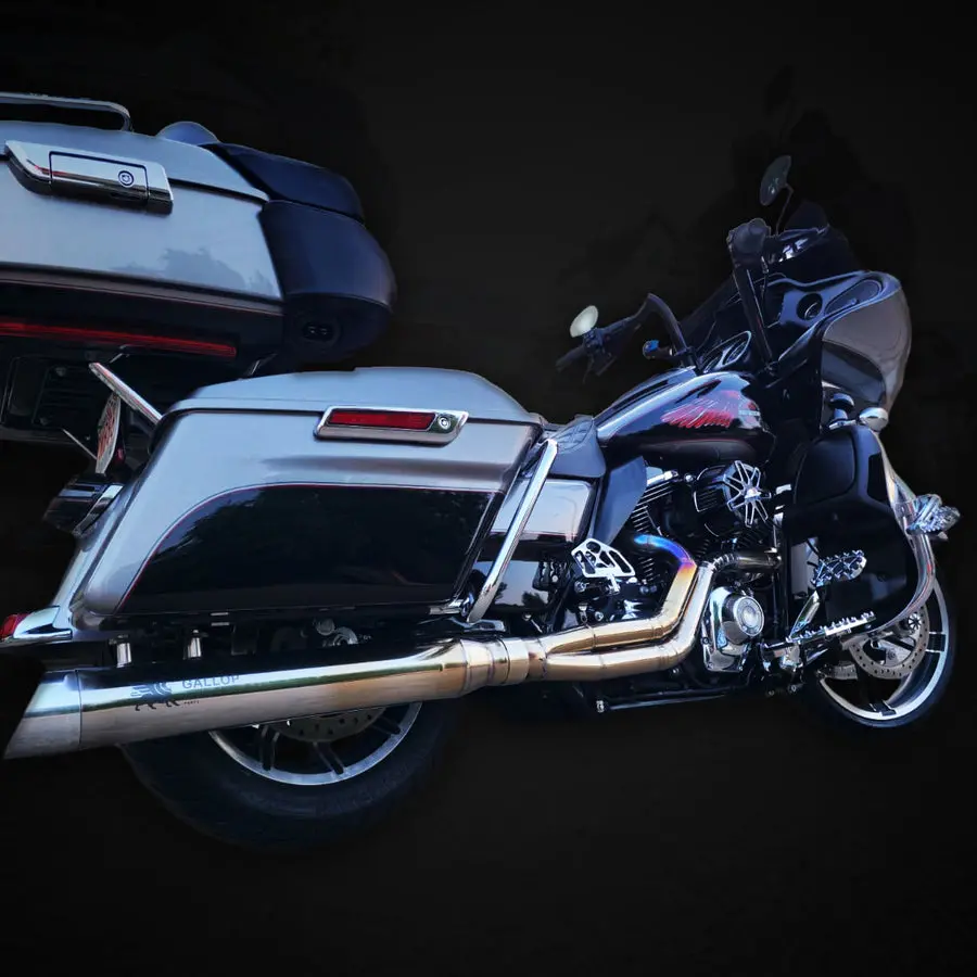 2 Into 1 Full Exhaust System For Harley-Davidson - The Freedom Glider 1