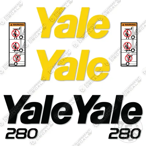 Fits Yale 280 Decal Kit Forklift 1
