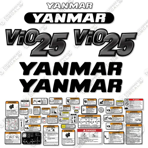 Fits Yanmar Vio 25 Decal Kit Excavator 1