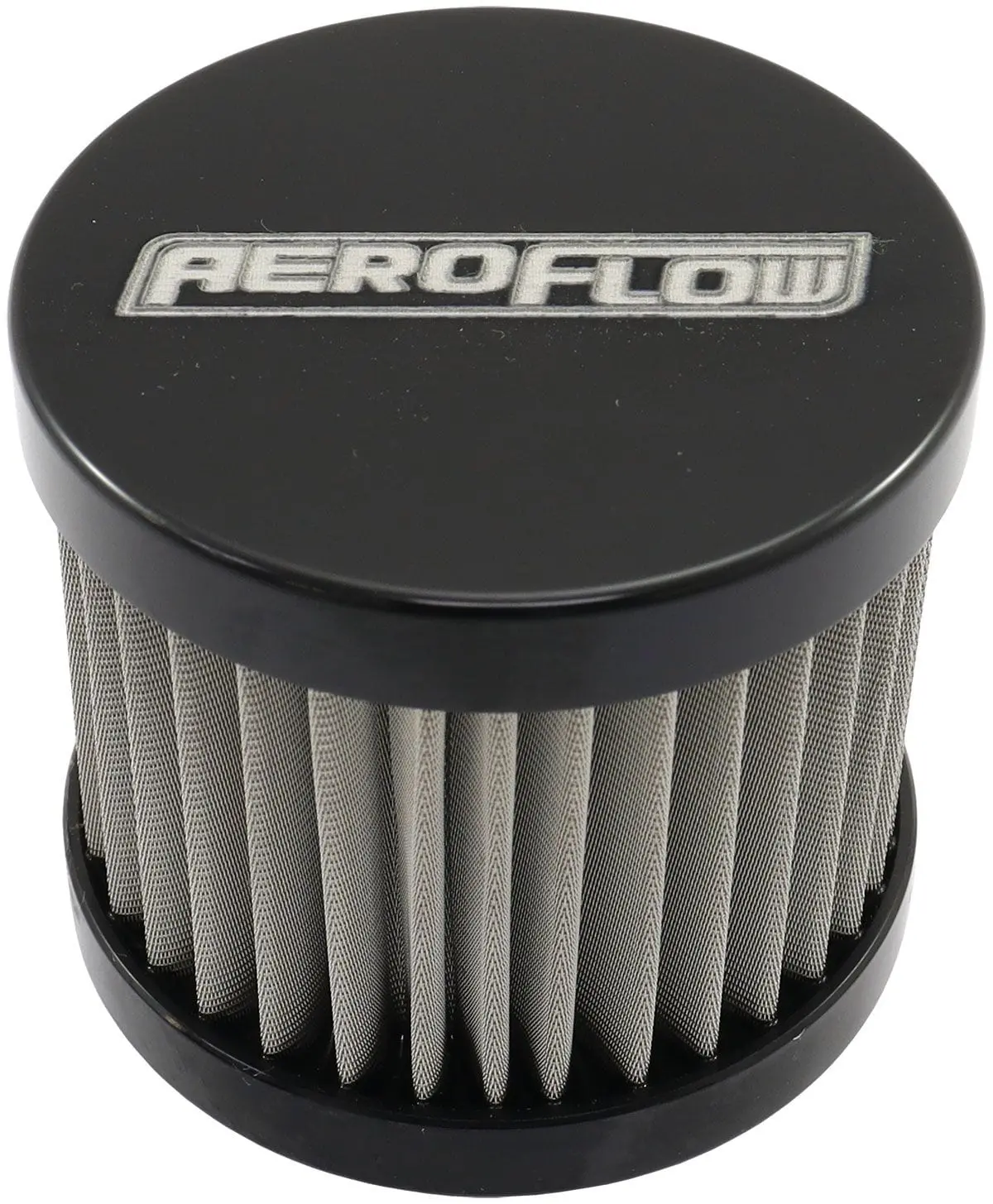 Stainless Steel Billet Breather Cap With -10An Female Port – Gloss Black Finish – Af77-2004Blk 1