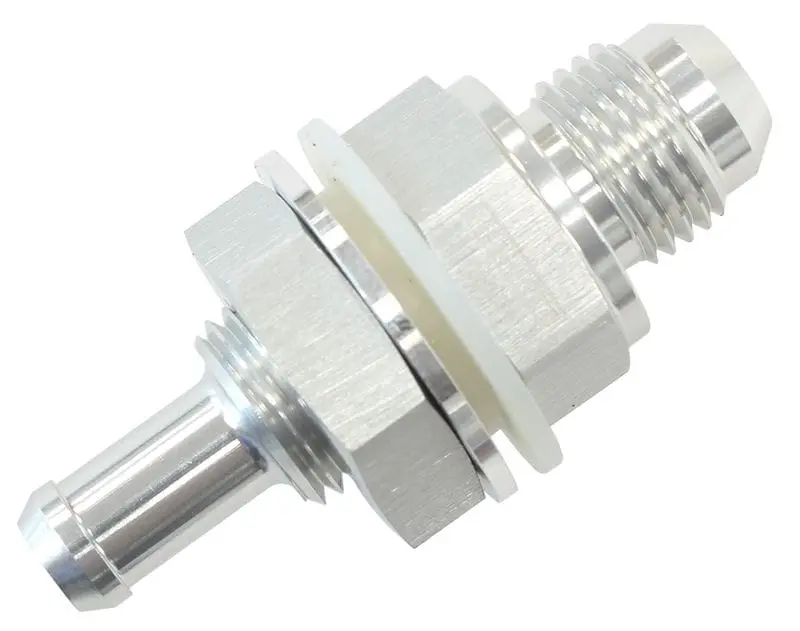 Af927-06-05S Fuel Cell Bulkhead Fitting – -6An To 5/16" Barb 1