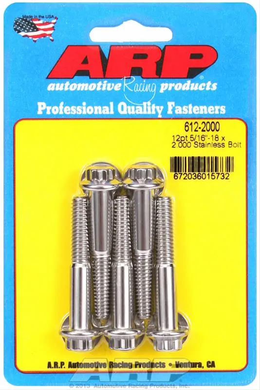 Arp 612-2000 Stainless Steel Fasteners – Corrosion-Resistant Bolts 1
