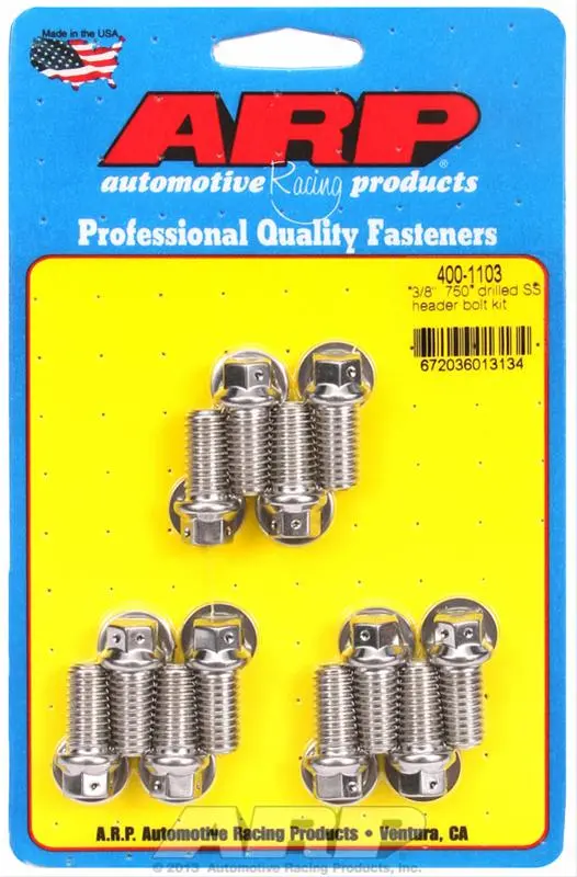 Arp 400-1103 Stainless Steel Header Flange Bolts 1