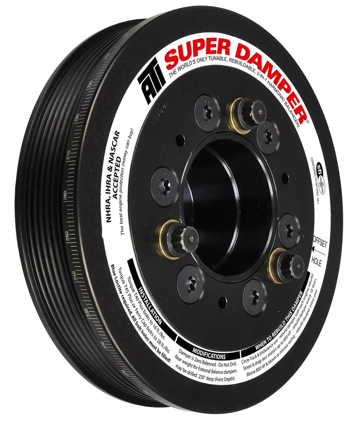 Ati 918432 Super Damper Harmonic Balancer – Standard Diameter 1