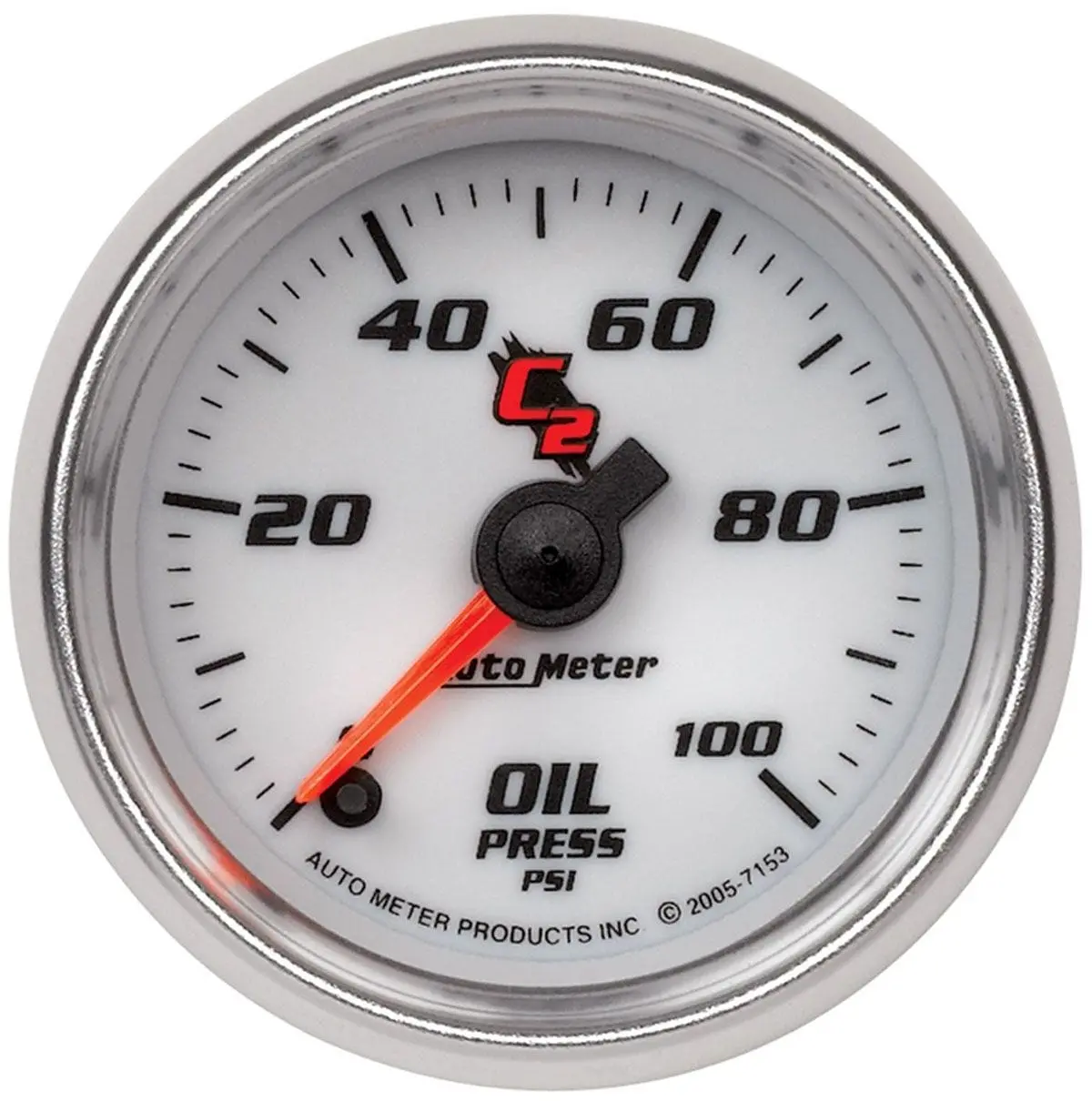 C2 Series Analog Oil Pressure Gauge With 2-1/16" Dial 1