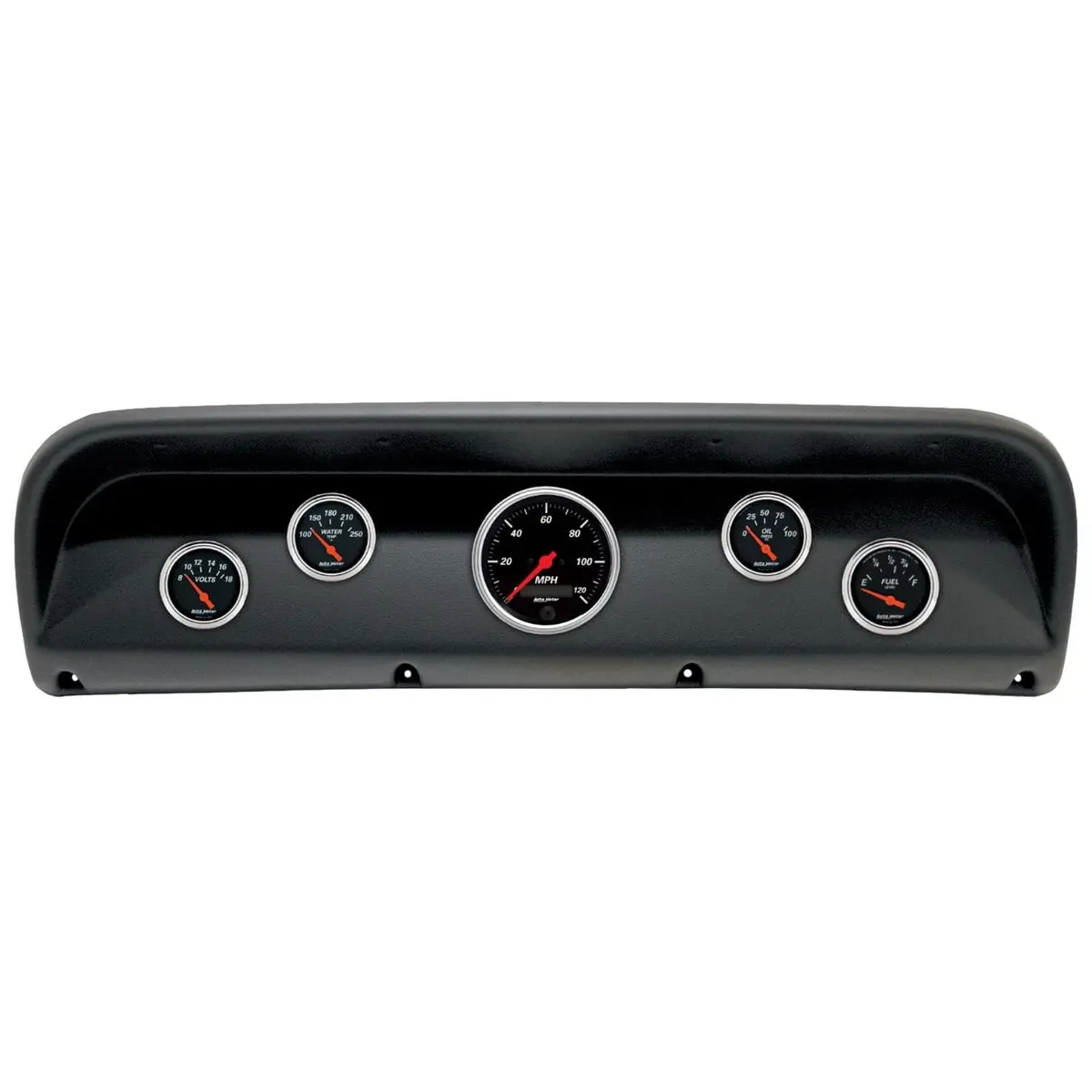 Autometer Designer Black Gauge Cluster – Customizable Layout #2900-06 1