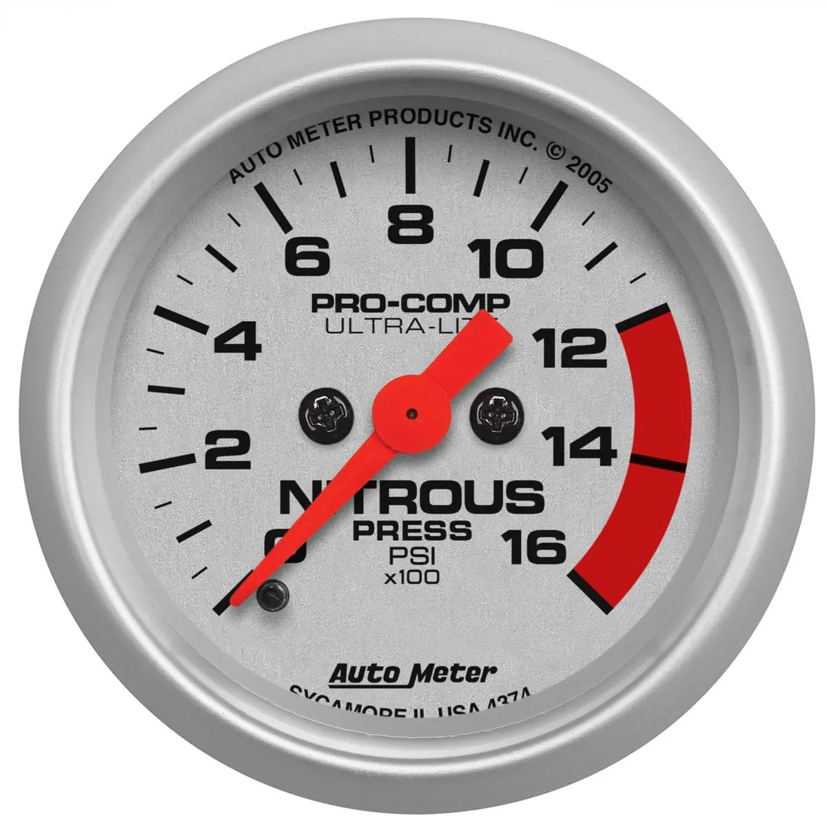 Autometer Ultra-Lite 2-1/16" Analog Gauge – 0–100 Psi Oil Pressure 1
