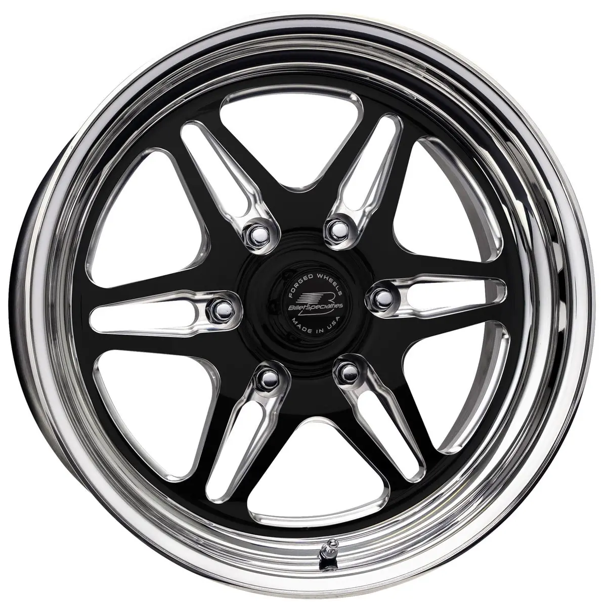 Billet Specialties Amcb46810 Amc46 Lonestar Black Satin Custom Wheels 1