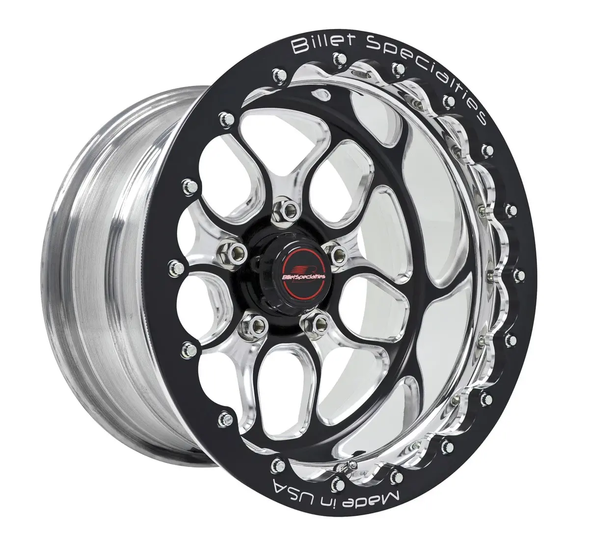 Billet Specialties Win Lite Black Anodized Beadlock Wheels – Single Beadlock Design (Brsb25146145N) 1