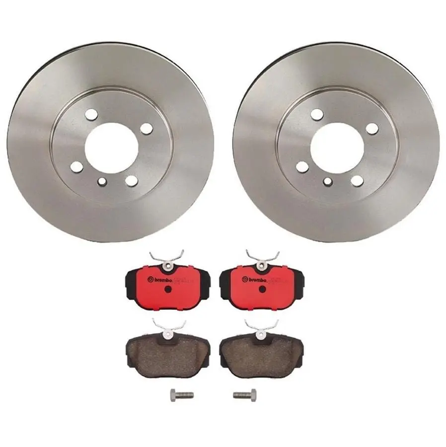 Brembo Complete Brake Kit – Drilled & Slotted Rotors With Premium Pads 1