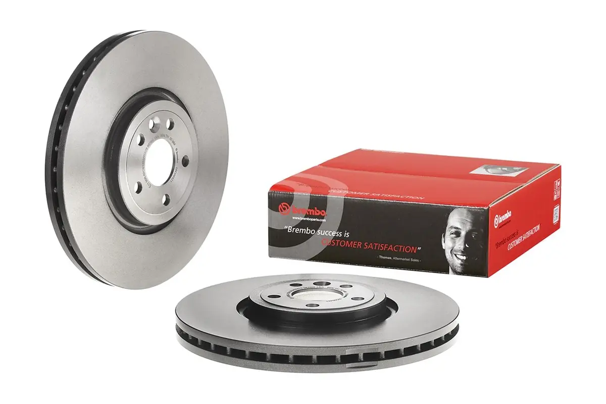 Brembo Uv-Coated Performance Brake Rotors – Drilled & Slotted Design 1