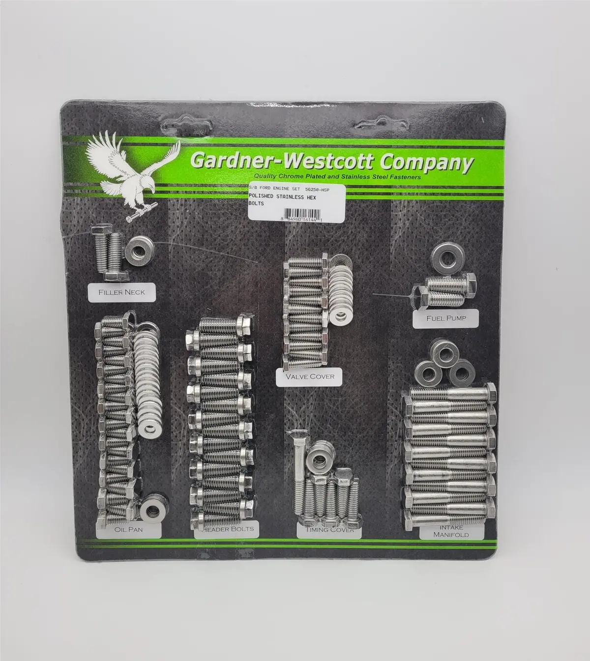 Gardner-Westcott Engine Dress-Up Bolt Kit – Chrome Hardware Set #56250-Hsp 1