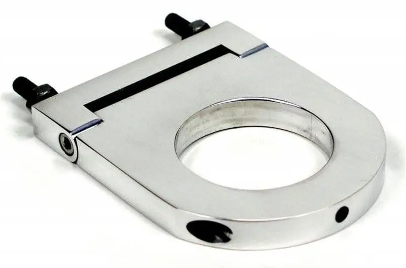 Polished Column Drop Steering Adapter For Custom Rack-And-Pinion Setups 1