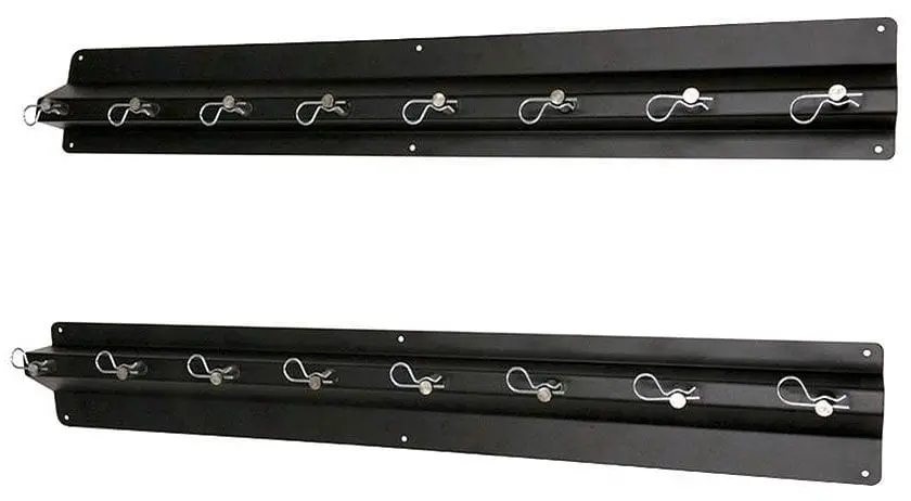 Black Aluminum Shock Rack – 33"L × 3"W × 4.675"H, Pit-136 1